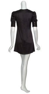 Striking Cynthia Rowley Jeweled Black Dress $420 0 New