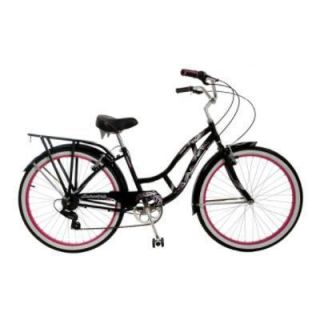  Girls Black Schwinn Road Cruiser Bike Bicycle 26 inch 7 Speeds