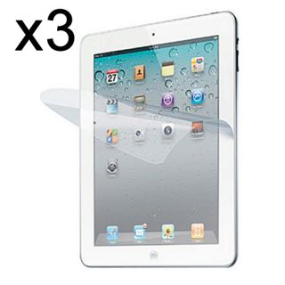 3X Crystal Clear Screen Protector Film and Cloth for The New iPad 3G