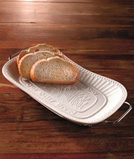 White Godinger Our Daily Bread Porcelain Serving Tray