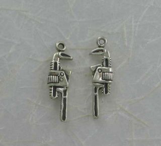 Sterling Silver 3 D Pipe Wrench Charm New