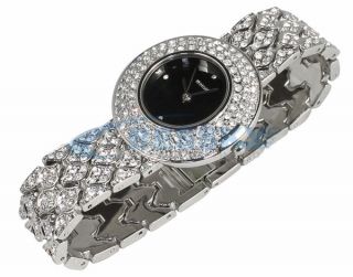 New Lady Women Crystal Bracelet Quartz Wrist Watch Gift