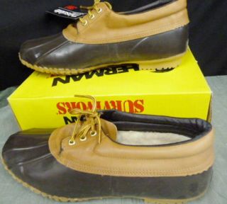 HERMAN SURVIVORS #111 STEEL SHANK DUCK INSULATED SLOSHER SHOES BOOTS