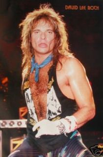 David Lee Roth Van Halen Mint 1980s Poster Large