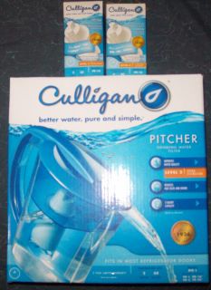 Culligan Water Pitcher Plus 3 Filters New and Unopened