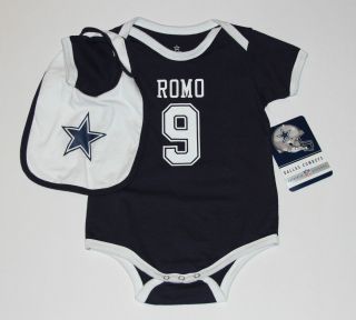 NEW Dallas Cowboys Tony Romo Infant Baby Boys Jersey Onesie 2 Piece
