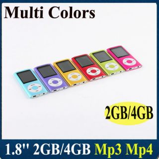 2GB 4GB 1 8 Digital LCD  MP4 Music Player Radio FM Recorder