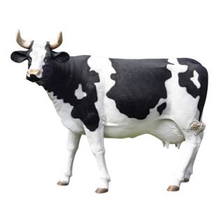 Holstein Friesian Cow Sculpture Dairy Animal Home Farm Garden Statue