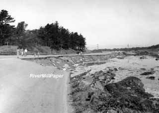 1957 Daly City Earthquake Landslide Road Damage SF CA