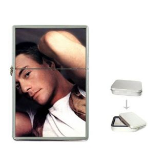 Jean Claude Van Damme Flip Top Lighter Metal Chrome Gi