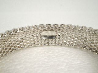 Tiffany Co Sterling Somerset Bangle Bracelet 59 8 gms Tiffany Pouch