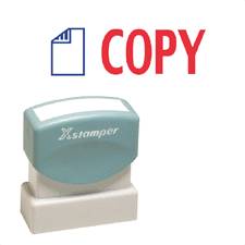 PC Xstamper Rubber Stamp Set Self Inking 2 Color Title Star Brand
