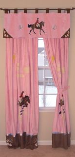 English Western Horse Drapes Curtains Window Treatments