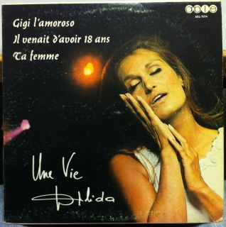 Dalida Une Vie Gigi LAmoroso LP Mint abl 7014 Canada French 1974