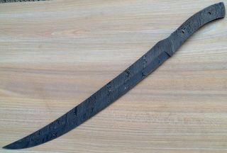 24 inches Custom Handmade Damascus Knife Sword Blank Blade Full Tang