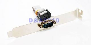 Serial 9 Pin DB9 RS232 Motherboard com Port Ribbon Cable Connector