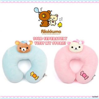  Sleeping Face New Neck Pillow Pink San x Kawaii Cute Travel