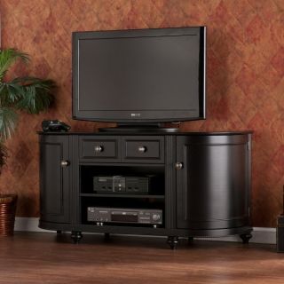 New Dandridge Black Media Console Cabinet TV Stand Rack SEI MS8341