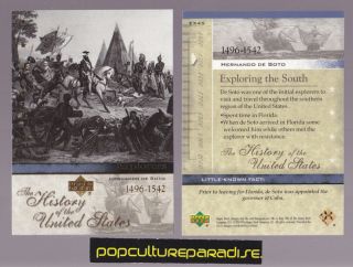 Hernando de Soto Explorer 2004 UD History of USA Card