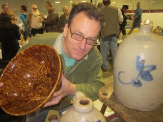 here s marcus johnson with large bennington bowl which is