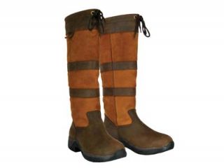 dublin river tall ladies boots size 8 brown 213583ds