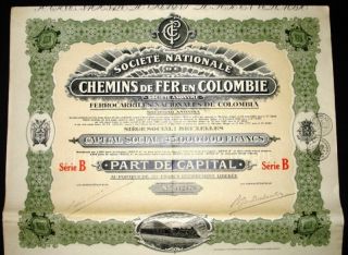 1927 Ferrocarriles Nacionales de Colombia