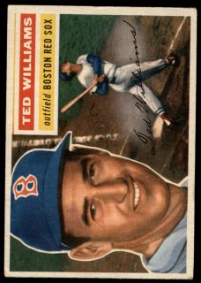  Topps # 5 Ted Williams (White Back)   Deans Cards 3 VG   B56T 00 1036