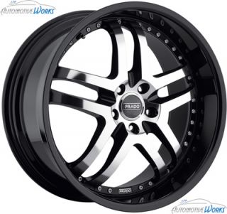 22x10 5 Prado Dante 5x115 18mm Black Machined Wheels Rims inch 22
