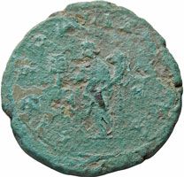 authentic ancient roman coin trajan decius ae as obverse imp c m q