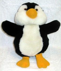 Vintage Dakin Penguin Hand Puppet 12 Stuffed Plush CC7
