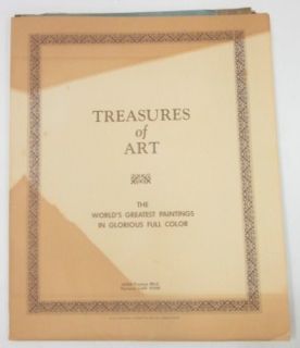 Treasures of Art 1937 Painting Collection 17 Prints