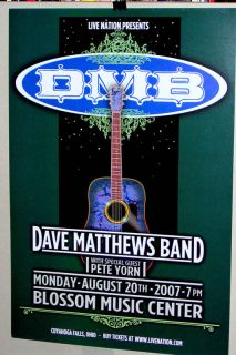 Dave Matthews Band Concert Show Poster Ohio 2007 Cool