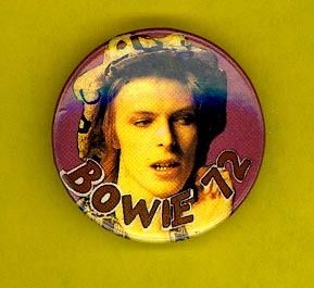 David Bowie 1984 Orig UK Badge Button Pinback 1972 F