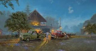 Dave Barnhouse s N Old Truck Print Ford Lends A Hand