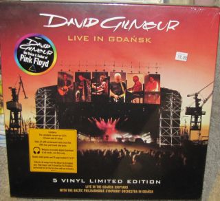 DAVID GILMOUR LIVE IN GDANSK SEALED 5X LP BOX SET BOOK PINK FLOYD