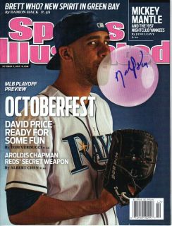 David Price Signed Sports Illustrated Tampa Bay Rays 2012 AL Cy Young