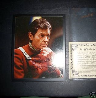 Star Trek DeForest Kelley w Certificate of Authenticit