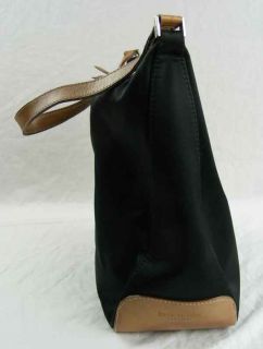 Kate Spade New York Medium Black Nylon Tote Leather Bottom Made in