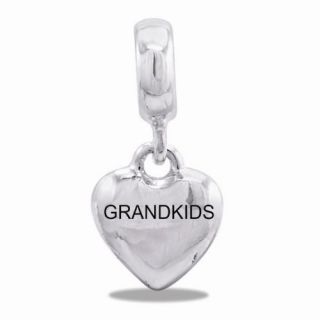 davinci heart grandkids dangle bead
