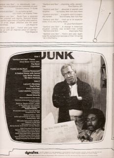 TV OST LP Sanford and Son Quincy Jones Redd Foxx 1972 RCA Victor VG