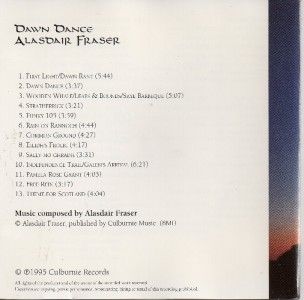 alasdair fraser dawn dance cd 1995