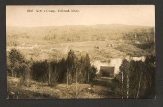 Tolland MA Motts Camp C 1910s DEMARS RPPC 6346