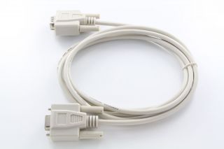 foot 9 pin db9 rs232 serial extension cable m f gray