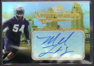 2012 Press Pass Sports Town RC AUTO Melvin Ingram Chargers Gold /50 On