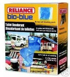 Box 24pk Reliance Bio Blue Chemical Toilet Deodorant
