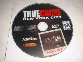  City Collectors Edition Bonus Disc DVD Video PS2 Xbox Extra