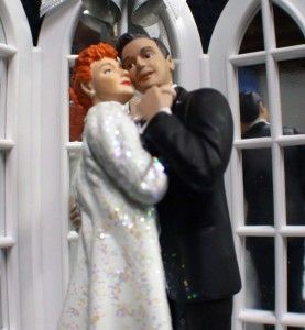 Lucy Ricky Desi Love Ornament Wedding Cake Topper Top