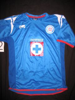  Mexico Soccer Jersey Small Deportivo Cruz Azul Blue