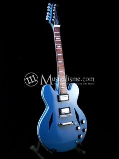 Miniature Guitars Dave Grohl Gibson DG 335 Blue Inspired Signature