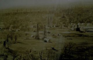  County Oilton Oklahoma Oil Field Derricks Yard Long Photo